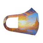 宇宙開発デザイン科の夕陽の中の城 Face Mask
