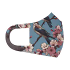 ウェブエンパイアの桜と雀（Cherry blossom & sparrow)  01 Face Mask