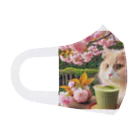 猫と紡ぐ物語の春の訪れを告げる桜満開 Face Mask