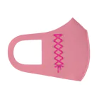 薄旅さなぎのコルセットリボン ショッキングピンク×ピンク フルグラフィックマスク