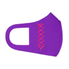 薄旅さなぎのコルセットリボン ショッキングピンク×紫 Face Mask