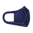 mainSpaceのmandelbrot blue Face Mask