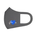 iuの心電図マスク/Blue Face Mask