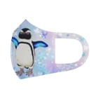 ヤママユ(ヤママユ・ペンギイナ)のケープペンギン「ちょうちょ追っかけてたらまいごになっちゃった…」 Face Mask