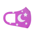 TOKOHARUの月と星　ピンク フルグラフィックマスク
