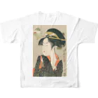 寿めでたや(ukiyoe)のUKIYOE All-Over Print T-Shirt :back