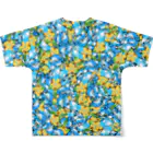 yomi0408のサマーガールほぼ400人Tシャツ All-Over Print T-Shirt :back