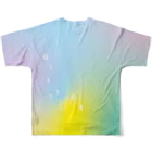 colorful confettiの公式グッズショップのフルグラフィックTシャツ white フルグラフィックTシャツの背面