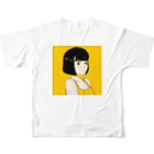 古墳の女の子 フルグラフィックTシャツの背面