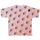 JOMONちゃんのお店のPINK_JOMON_Tシャツ両面 All-Over Print T-Shirt :back