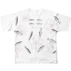 EkusimのMISSION☆カタボシイワシを探せ！【ホワイト】 All-Over Print T-Shirt :back