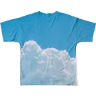 デザインをしましたの夏の空 フルグラフィックTシャツの背面