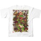 mofuwaのThe world of Tree kangaroos フルグラフィックTシャツの背面