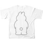 babumiのbabumi usagi フルグラフィックTシャツの背面