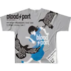 bloodsportの#3 raven maze フルグラフィックTシャツの背面