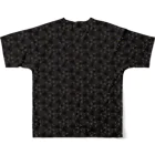 みかんの黒猫パンチ All-Over Print T-Shirt :back