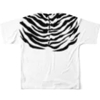 ダイナマイト虎林公式グッズの虎柄デザインTシャツ／ステージ着用モデル 풀그래픽 티셔츠の背面