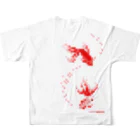 ぼののドット金魚 All-Over Print T-Shirt :back