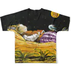 心の森ミュージアム　遊童館の星降る夜　b All-Over Print T-Shirt :back