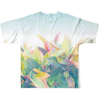 dizzyの南国の葉っぱ ３🌿 フルグラフィックTシャツの背面