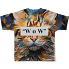 "WoW"の"WoW" フルグラフィックTシャツの背面