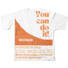 MITSUNORI OFFICIAL SHOPのYou can do it! フルグラフィックTシャツの背面