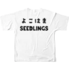 PLANTEDのよこはま seedlings フルグラフィックTシャツの背面