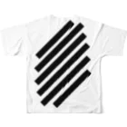 viofranme.のSlashStripes フルグラフィックTシャツの背面