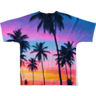 さいりゅうのtwilight beach フルグラフィックTシャツの背面