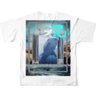 ガガールのsimple gaga-R All-Over Print T-Shirt :back