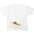 MUSEUM LAB SHOP MITのお魚をまとうTシャツ＊ソコモノ All-Over Print T-Shirt :back