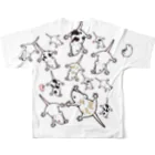 HERP MODA by ヤマモトナオキのマウス フルグラフィックTシャツの背面