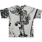 death or dead borderline  の× All-Over Print T-Shirt :back