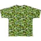 猫と釣り人のCAMOUFLAGE_FB_2 フルグラフィックTシャツの背面