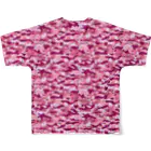 猫と釣り人のCAMOUFLAGE_FB_3 All-Over Print T-Shirt :back