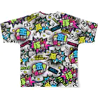 バニラde高収入ショップ［SUZURI店］のMONEY♥BOMB フルグラフィックTシャツの背面