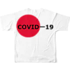 G-HERRINGのCOVIDー19 フルグラフィックTシャツの背面