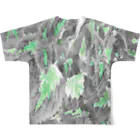 dizzyのコリウスのカモフラ 3/3 All-Over Print T-Shirt :back