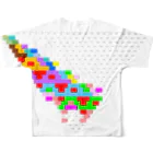 mar_ezosk_oのトリボナッチ数列の差 フルグラフィックTシャツの背面