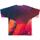 iNvisibleColorsのInvisiblecolors_Stencil_Orange フルグラフィックTシャツの背面