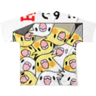 まめるりはことりの密です！オカメインコさん【まめるりはことり】 All-Over Print T-Shirt :back