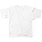 Cɐkeccooのらくがきシリーズ‐たこ焼きマニア‐モノクロ フルグラフィックTシャツの背面
