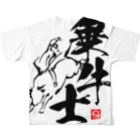 RisingSunRodeoの乗牛士 All-Over Print T-Shirt :back