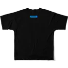 HAKO NO KIMAGUREのLUCHA-BLUE- All-Over Print T-Shirt :back