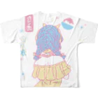 たこ虎しろちゃんのIce All-Over Print T-Shirt :back