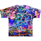 mikoのNO WORDS Back-side print All-Over Print T-Shirt :back