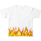 Individualityの炎 フルグラフィックTシャツの背面