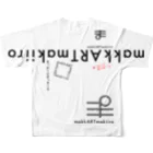 まっかーとまっきーろのまっかーとまっきーろT.02(黒) All-Over Print T-Shirt :back