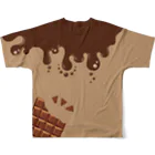 39RiのちょたTシャツ（チョコレート） フルグラフィックTシャツの背面