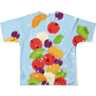 日下田のフォーリングフルーツポンチ フルグラフィックTシャツの背面